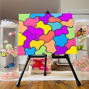 Vibrant Abstract Canvas Art